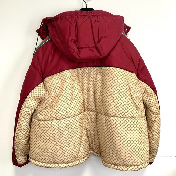 NWT Gucci GG parachute padded colour-block jacket Size 42 - Picture 5 of 16